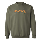 'Never Too Old For Dino Nuggets' Embroidered Crewneck Sweatshirt from United Monograms