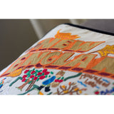 New England Hand-Embroidered Pillow from Quirks!