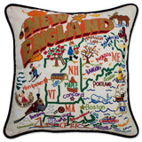 New England Hand-Embroidered Pillow from Quirks!