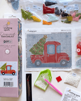New Year Lorry CS2693 7.9 x 5.9 inches Crafting Spark Diamond Painting Kit from Wizardi