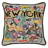 New York City Hand-Embroidered Pillow from Quirks!