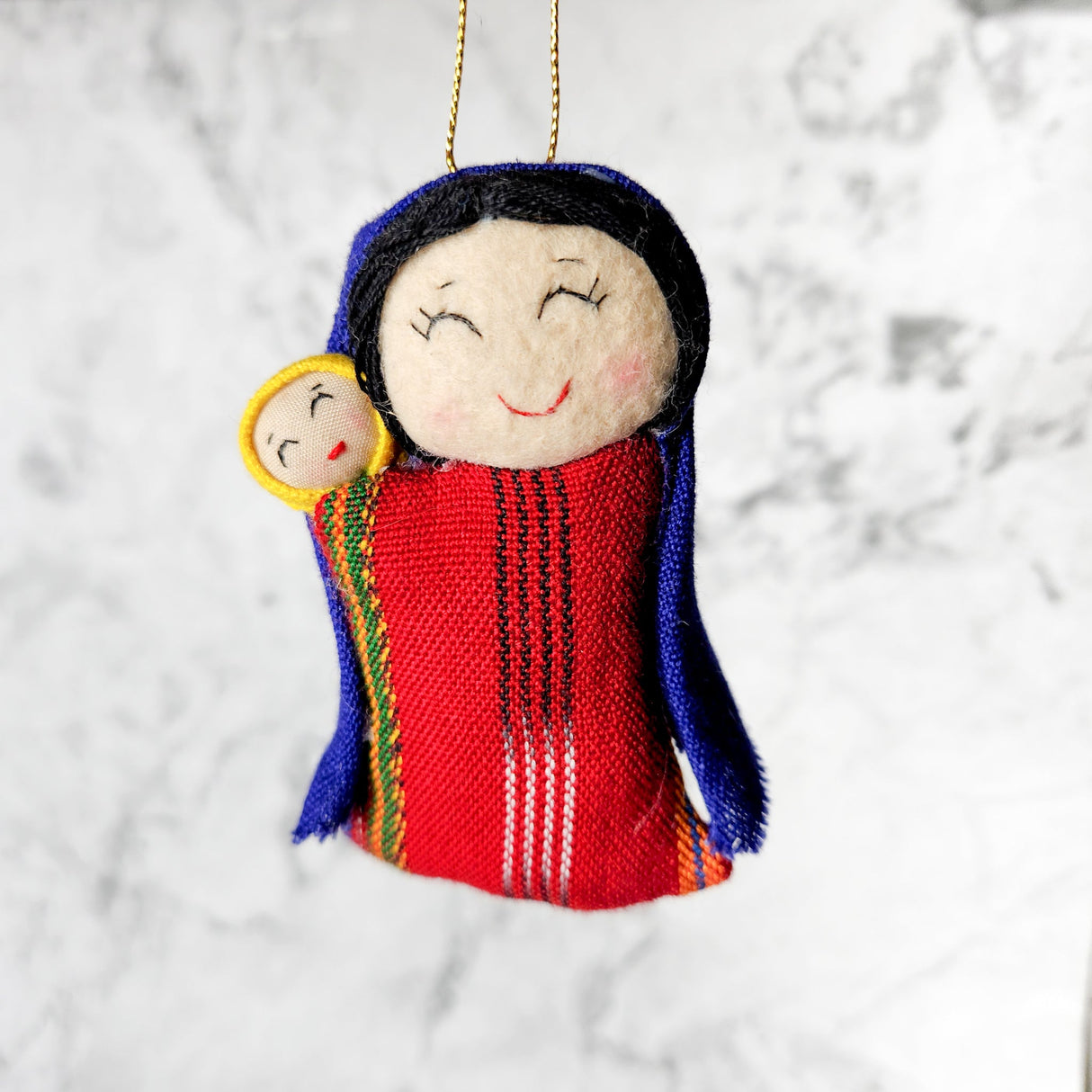 Mary and Jesus Ornament from Upavim Crafts