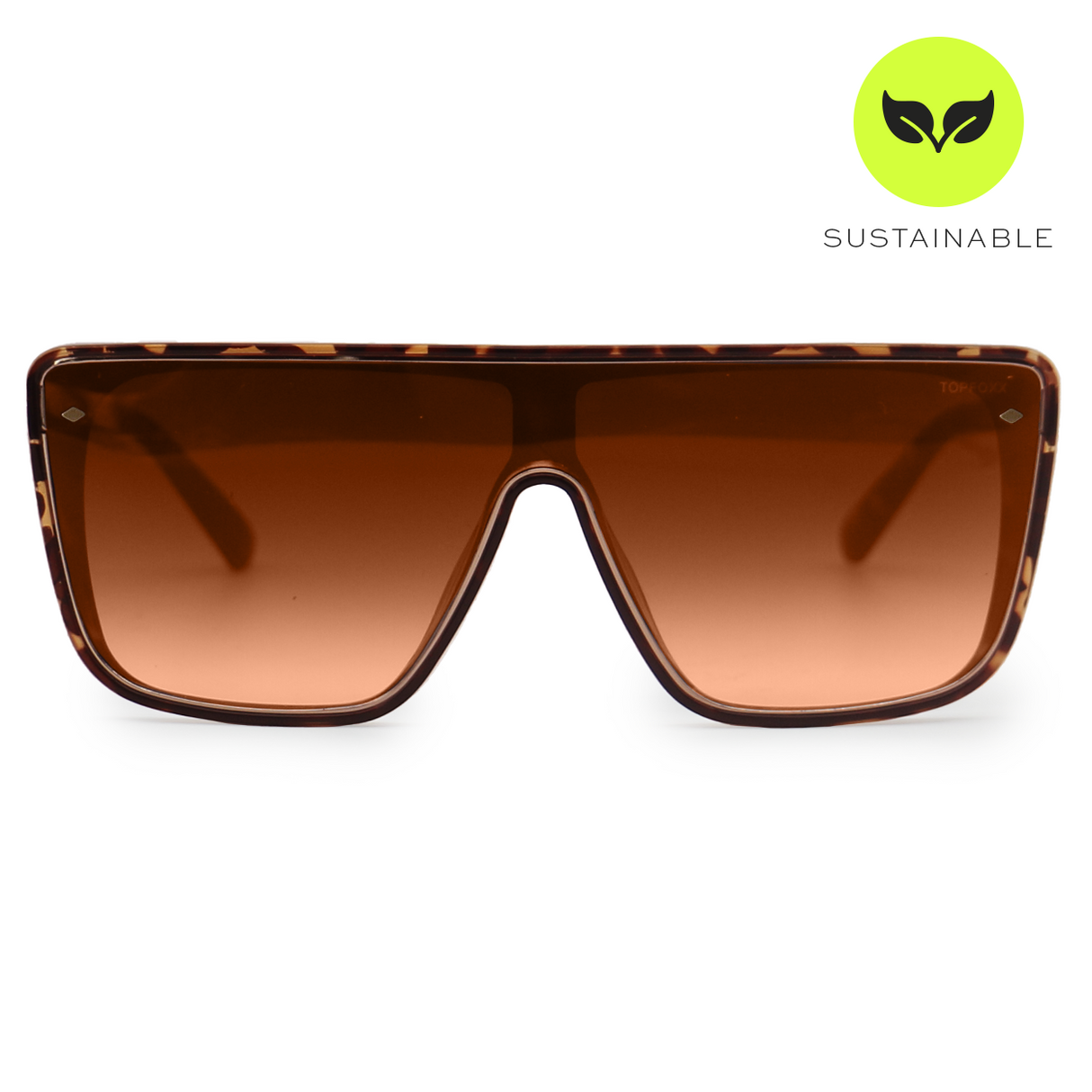 Sustainable Rayz - Limited Edition Tortoise Squared Sunglasses from TopFoxx