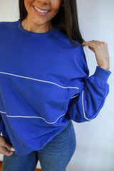 Relaxed Fit Invisible Zipper Breastfeeding Sweatshirt with Piping From Movemama