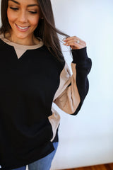 Colorblock Nursing Lightweight Sweatshirt From Movemama