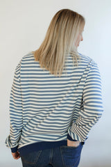 Relaxed Fit  Freestyle Stripe Breastfeeding Sweatshirt from Movemama
