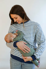 Relaxed Fit  Freestyle Stripe Breastfeeding Sweatshirt from Movemama