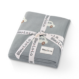 100% Cotton Luxury Knit Car Swaddle Blanket from Bleu La La