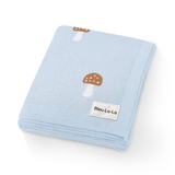 Luxury Knit Mushroom Swaddle Baby Blanket from Bleu La La