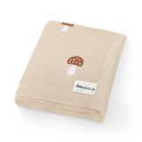 Luxury Knit Mushroom Swaddle Baby Blanket from Bleu La La