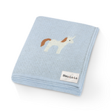 Knit Unicorn Blanket from Bleu La La