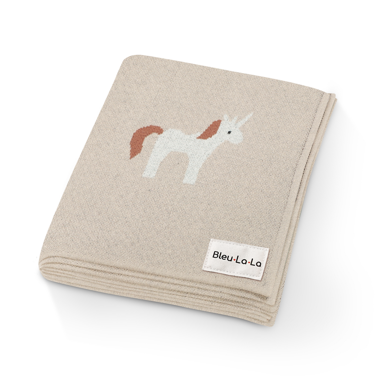 Knit Unicorn Blanket from Bleu La La