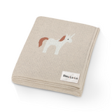 Knit Unicorn Blanket from Bleu La La