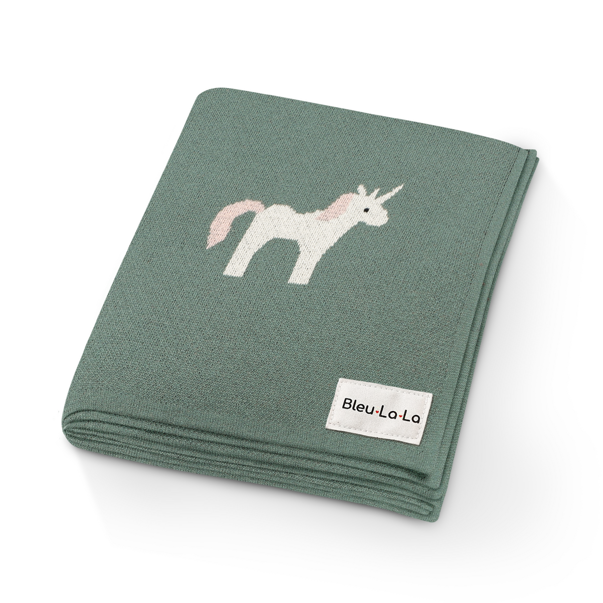Knit Unicorn Blanket from Bleu La La