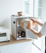 Bread Box - Two Styles - Steel + Wood from Yamazaki Home