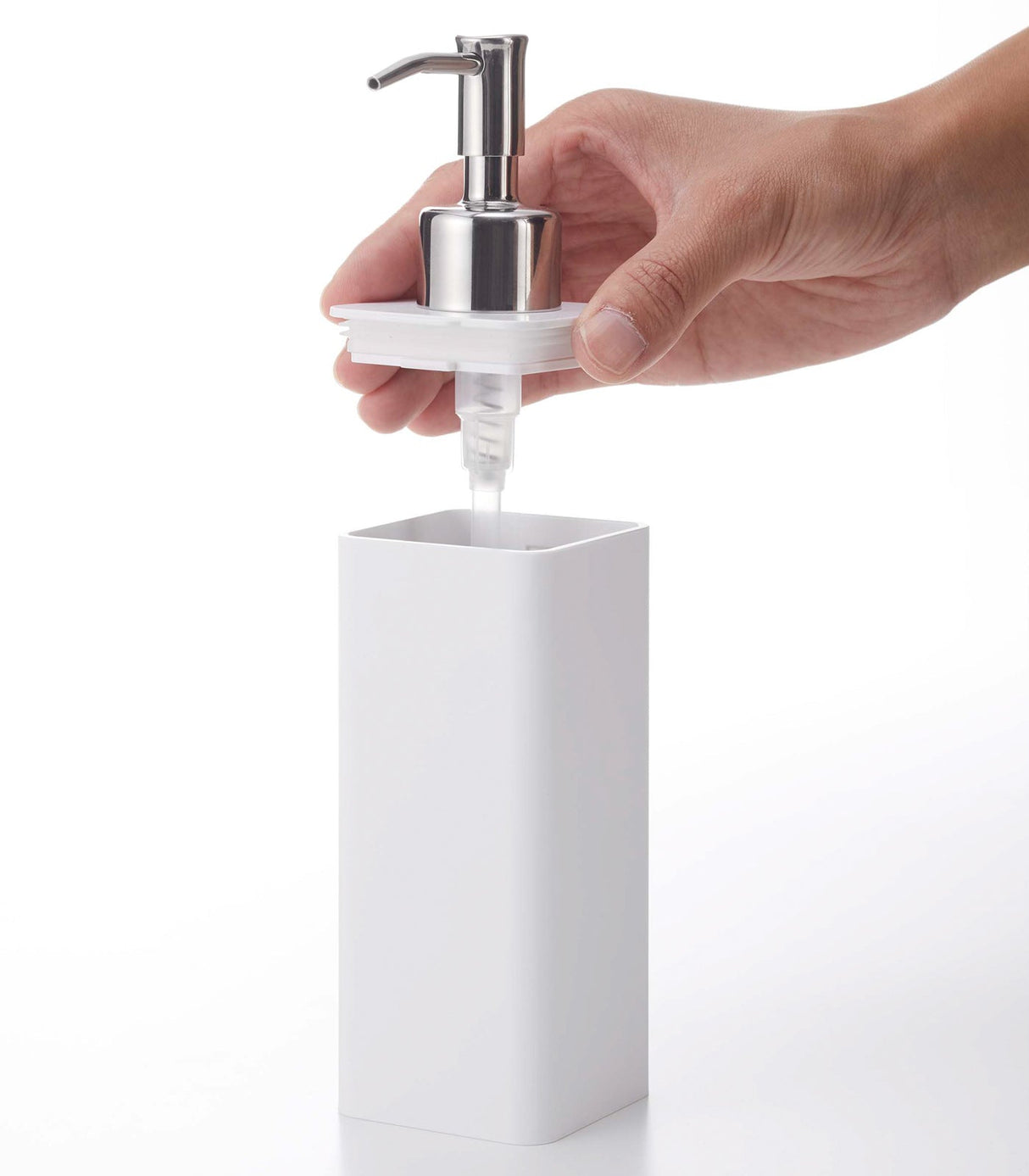 Traceless Adhesive Soap Dispenser from Yamazaki Home