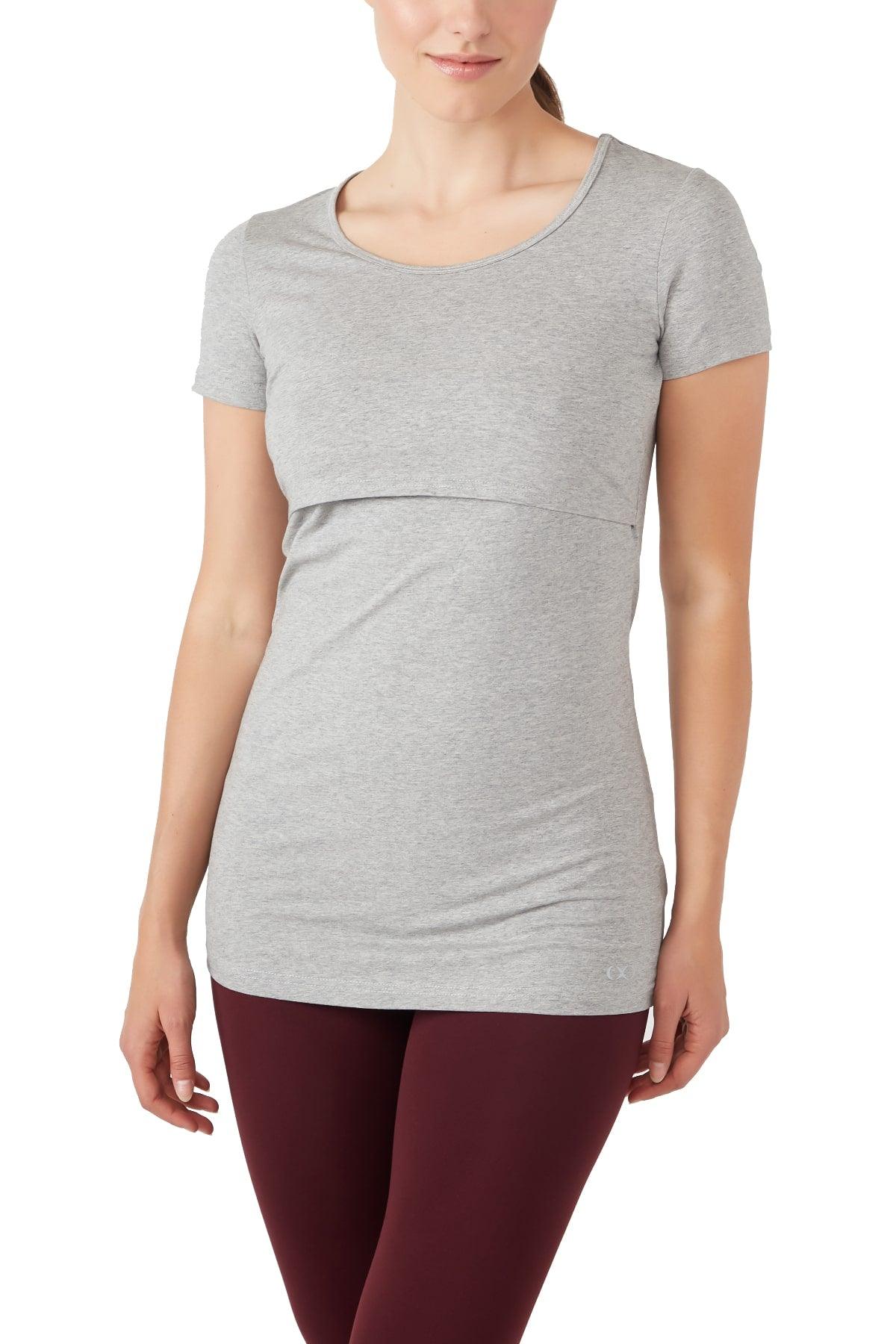 Nia Short Sleeves Round Neck Nursing Top from Moderneternity