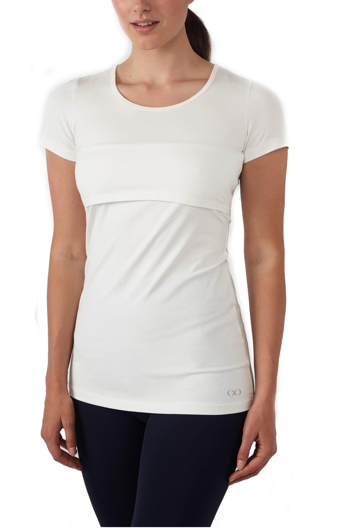 Nia Short Sleeves Round Neck Nursing Top from Moderneternity