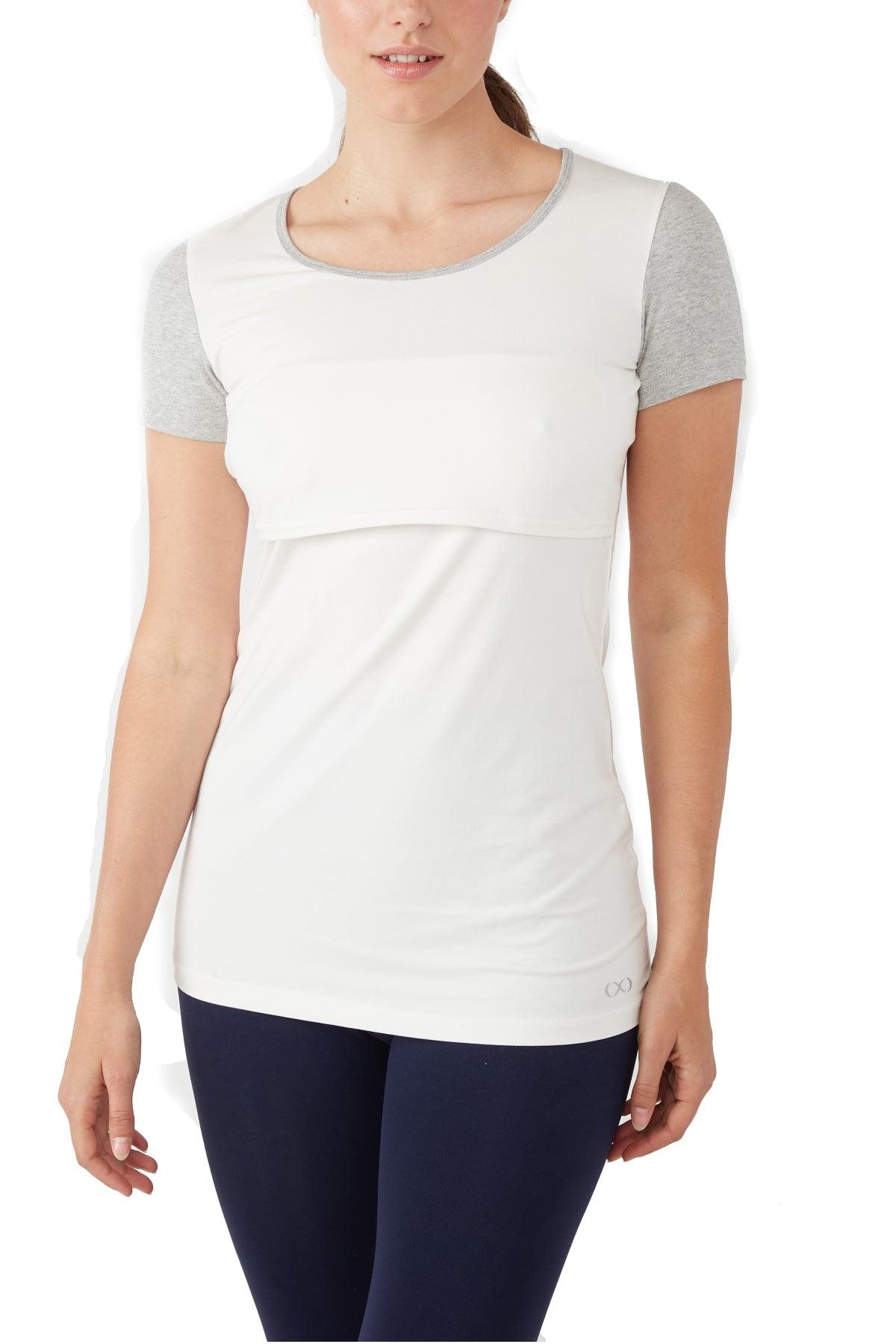 Nia Short Sleeves Round Neck Nursing Top from Moderneternity