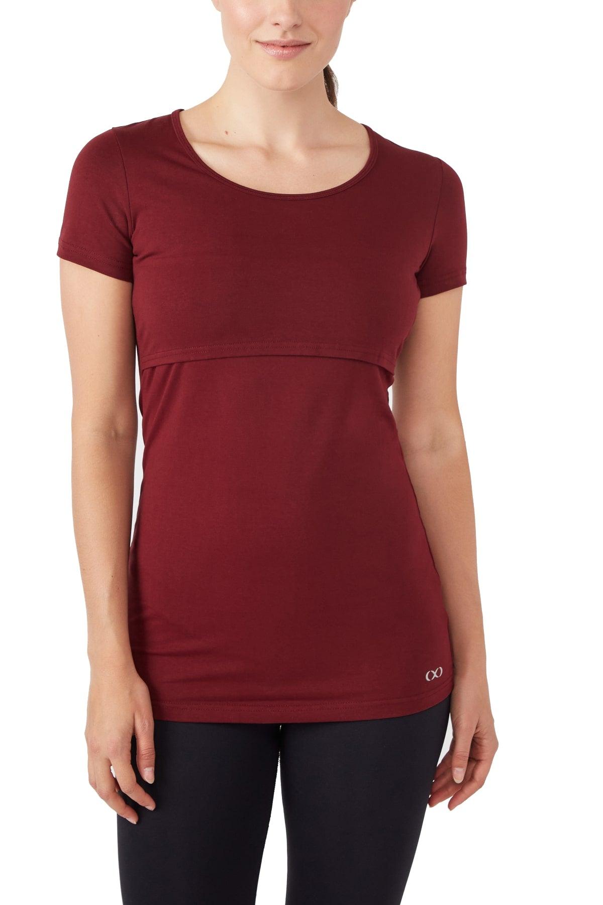 Nia Short Sleeves Round Neck Nursing Top from Moderneternity