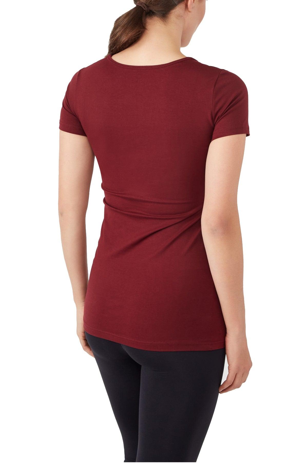 Nia Short Sleeves Round Neck Nursing Top from Moderneternity