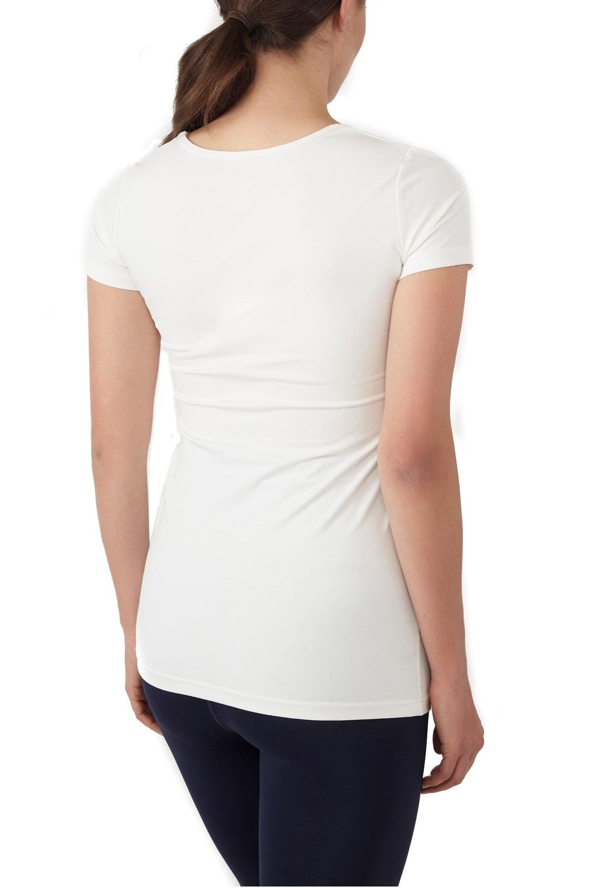 Nia Short Sleeves Round Neck Nursing Top from Moderneternity