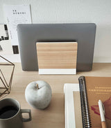 Slim Laptop Stand - Steel + Wood from Yamazaki Home
