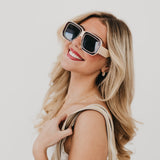 Nicolette Retro Oversized Square Sunglasses from Pretty Simple