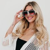 Nicolette Retro Oversized Square Sunglasses from Pretty Simple