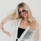 Nicolette Retro Oversized Square Sunglasses from Pretty Simple