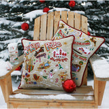 Night Before Christmas Hand-Embroidered Pillow from Quirks!