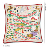 Night Before Christmas Hand-Embroidered Pillow from Quirks!