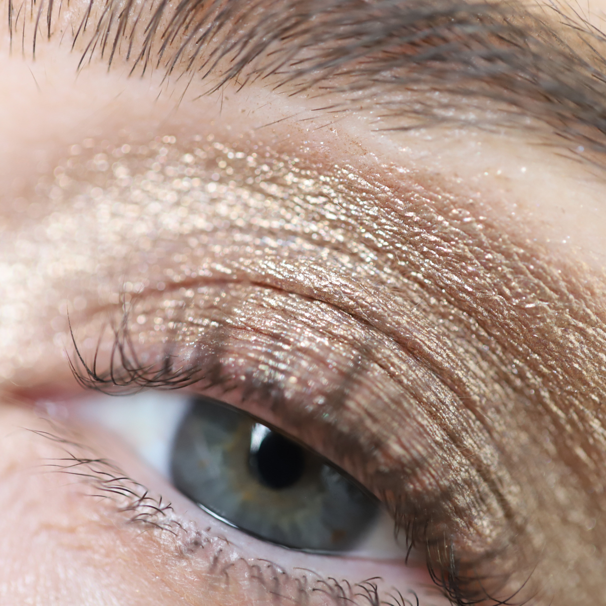Night Show Liquid Shadow from Half Caked - Highly Pigmented Cosmetic Eyeshadow with Long-Lasting Formula & Metallic Finish for Brighter Eyes - Warm-Toned Bronze Shade Makeup Blend Pearl Titanium