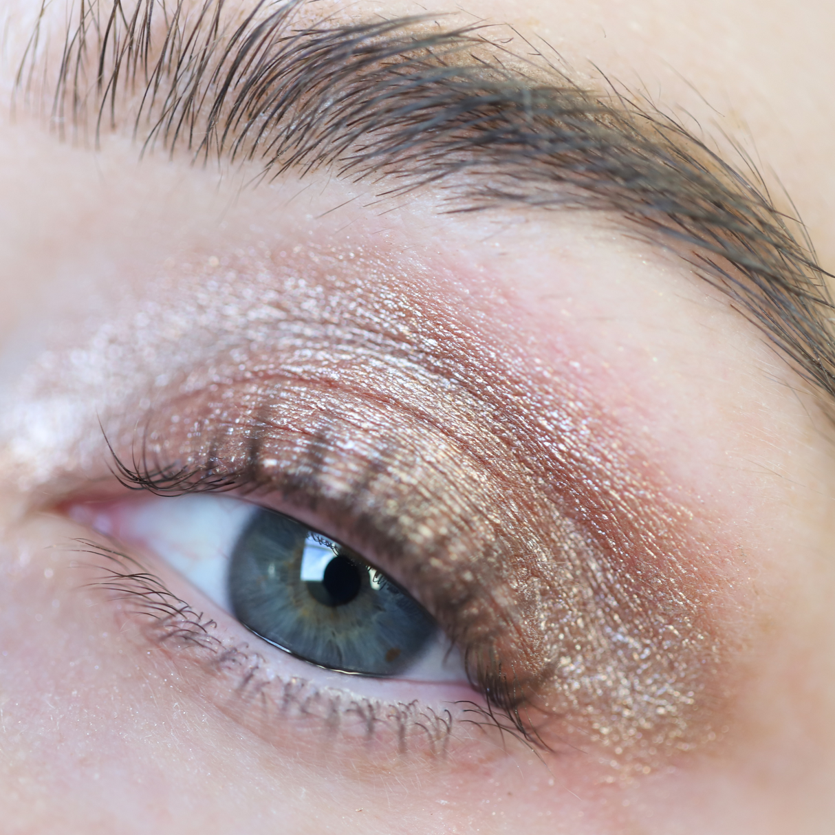 Night Show Liquid Shadow from Half Caked - Highly Pigmented Cosmetic Eyeshadow with Long-Lasting Formula & Metallic Finish for Brighter Eyes - Warm-Toned Bronze Shade Makeup Blend Pearl Titanium