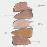 Night Show Liquid Shadow from Half Caked - Highly Pigmented Cosmetic Eyeshadow with Long-Lasting Formula & Metallic Finish for Brighter Eyes - Warm-Toned Bronze Shade Makeup Blend Pearl Titanium