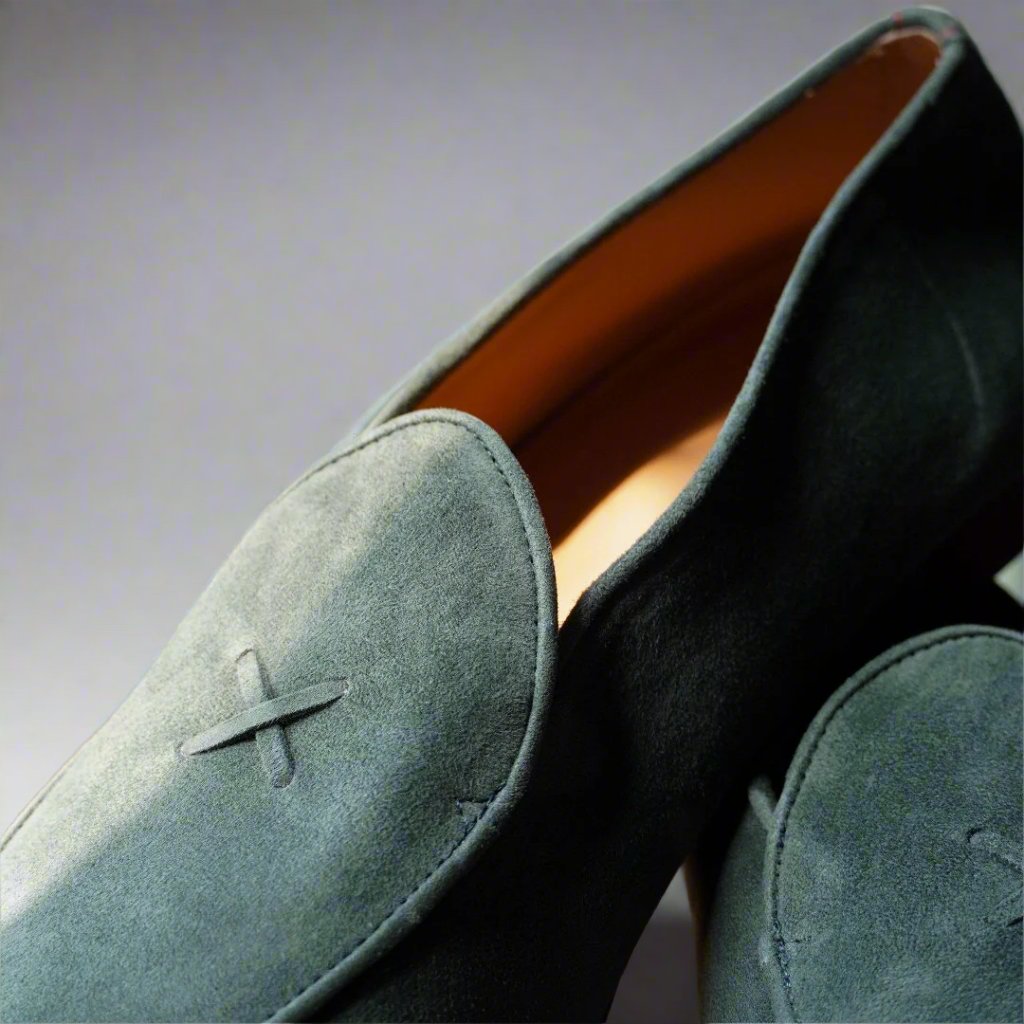 Men's Pine Suede Milano Loafer From Del Toro Shoes