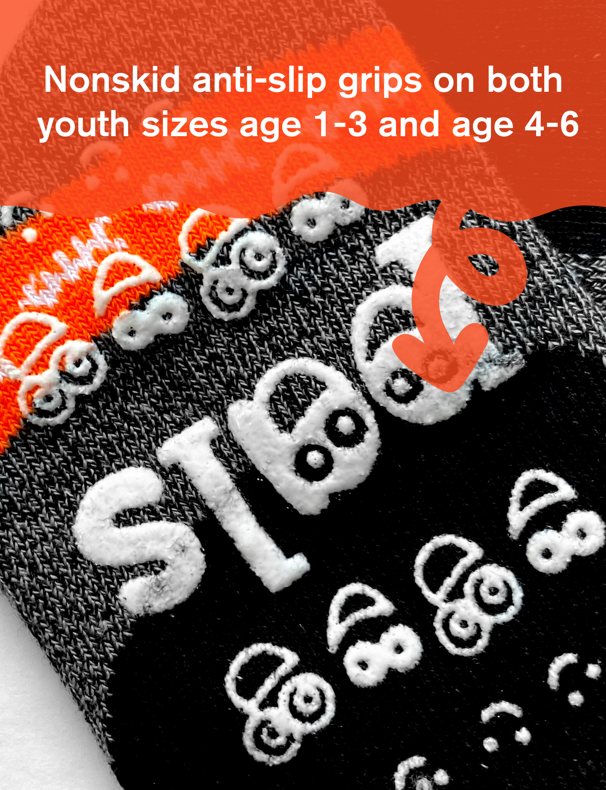 KIDS BAT & BLACK CAT NO SLIP SOCKS from Pals Socks