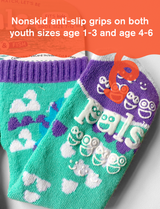KIDS DOLPHIN & FISH NO SLIP SOCKS from Pals Socks