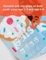 KIDS DONUT & ICE CREAM NO SLIP SOCKS from Pals Socks