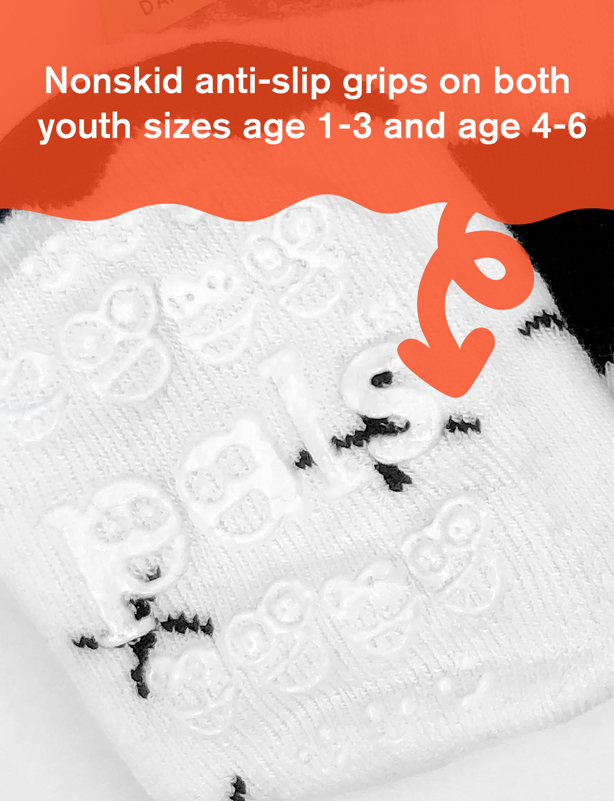 KIDS GHOST & SKELETON GLOW-IN-THE-DARK NO SLIP SOCKS from Pals Socks