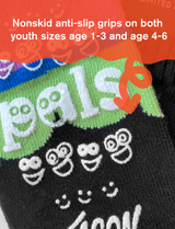 KIDS SHY & OUTGOING NO SLIP SOCKS from Pals Socks