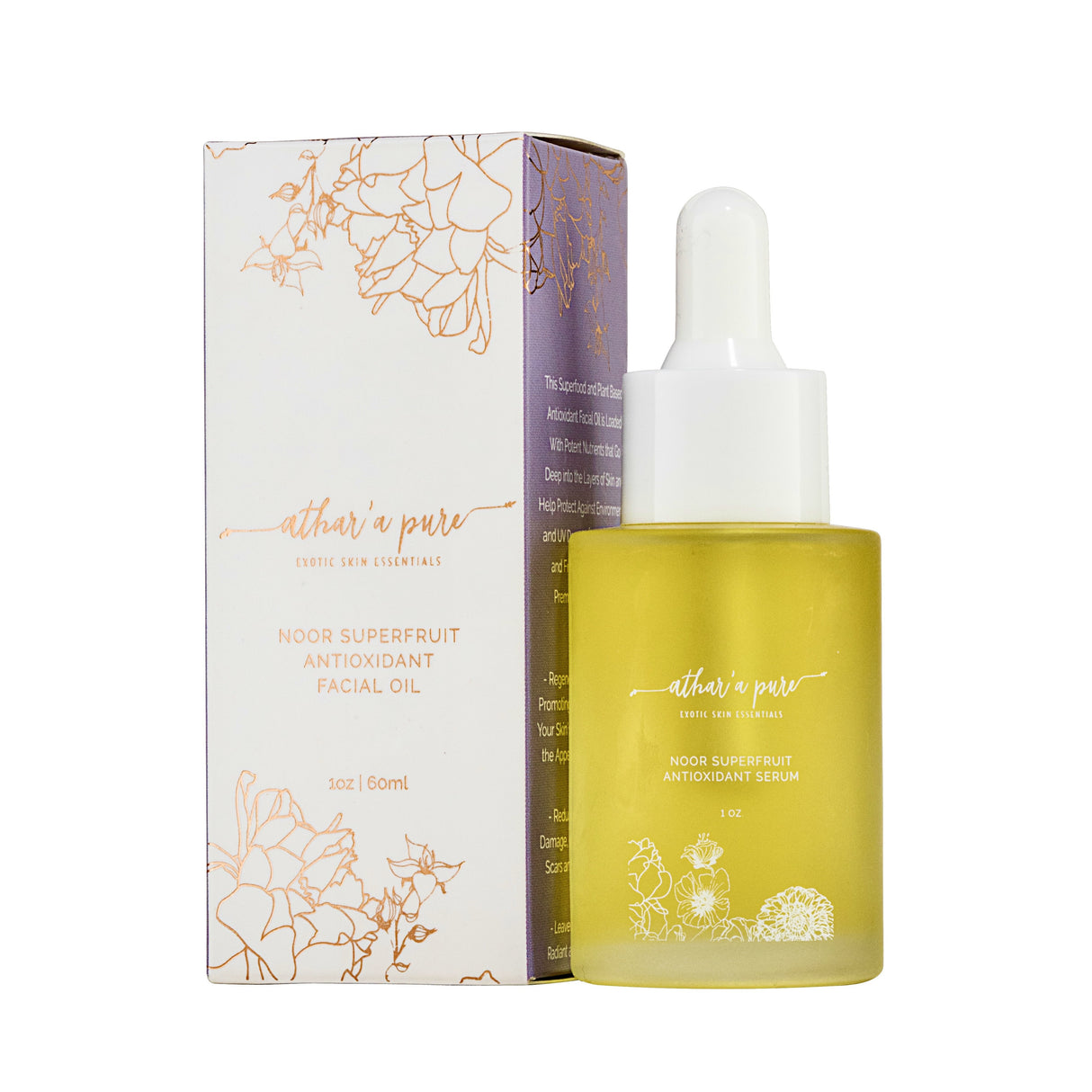 Noor Superfruit Antioxidant Facial Serum (100% Natural, Vegan, Organic) from Athar'a Pure
