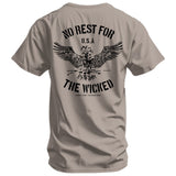 No Rest For The Wicked Men's T-Shirt from Combat Iron Apparel