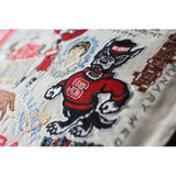 North Carolina State University Collegiate Embroidered Pillow by CatStudio from Quirks!