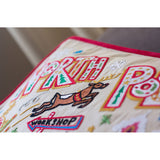 North Pole 1 Hand-Embroidered Pillow from Quirks!