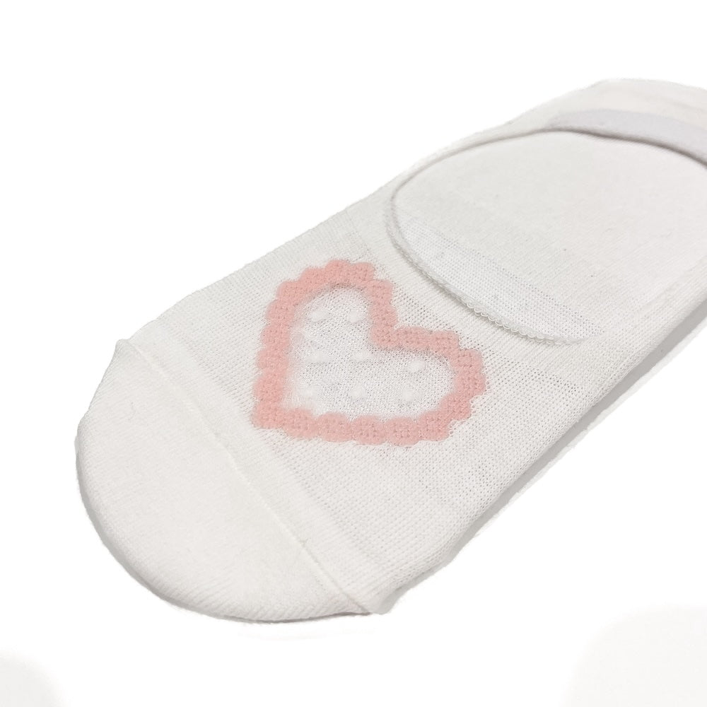 Valentines Day Heart No-Show Socks from Pretty Simple