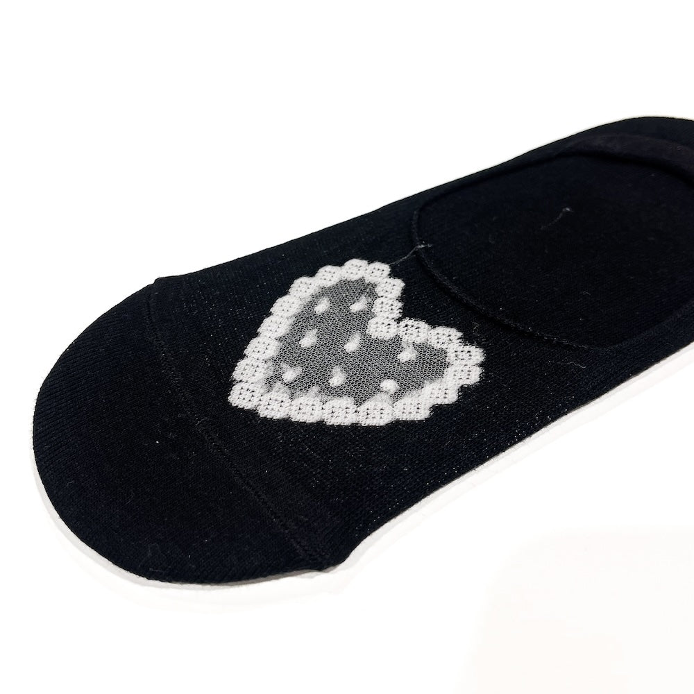 Valentines Day Heart No-Show Socks from Pretty Simple