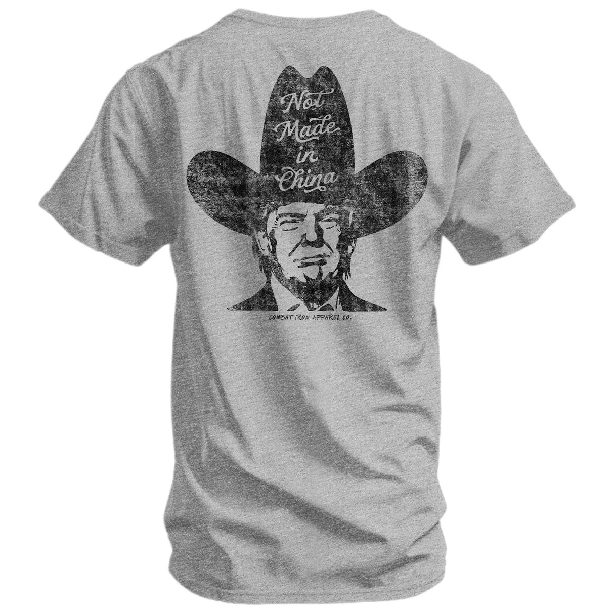 Not Made In China Trump Men's T-Shirt from Combat Iron Apparel
