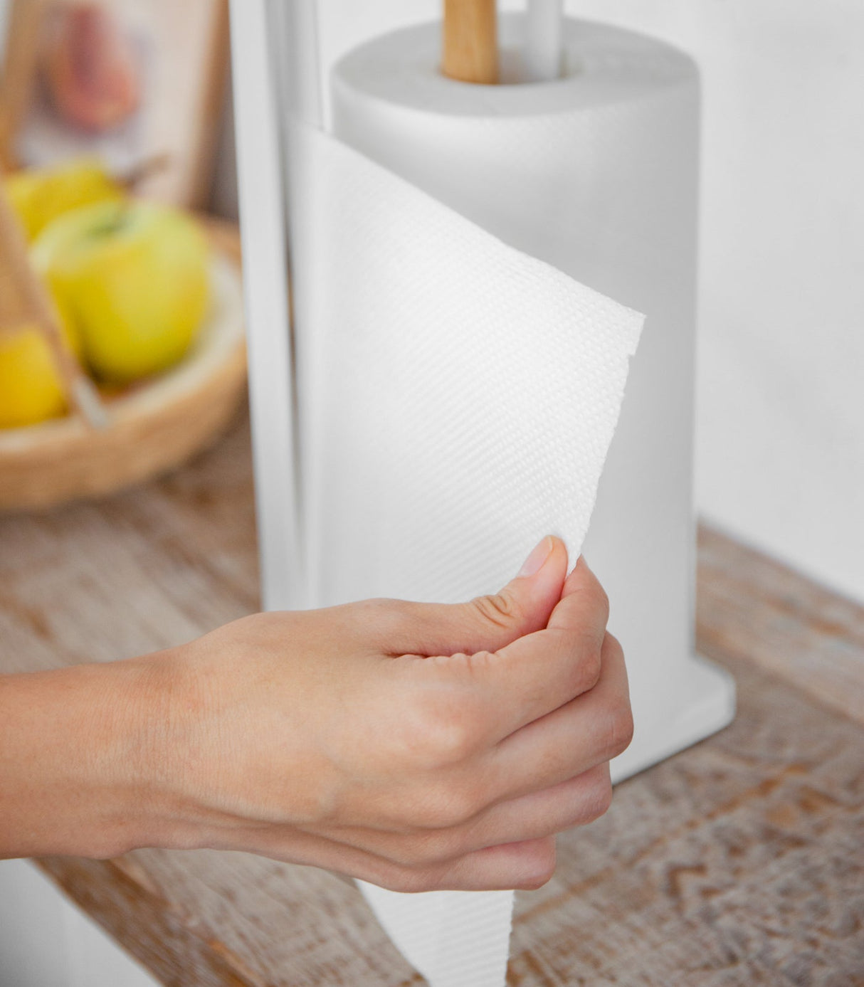 Paper Towel Holder - Steel + Wood from Yamazaki Home