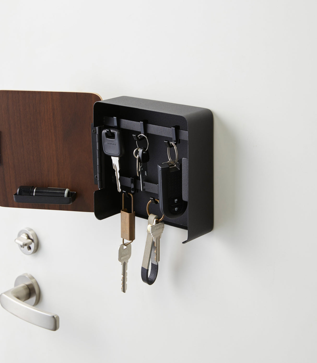 Magnetic Key Cabinet - Steel + Wood from Yamazaki Home